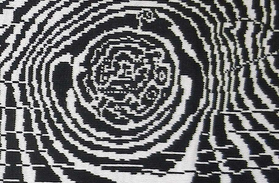 knitted throw detail with wood nature pattern